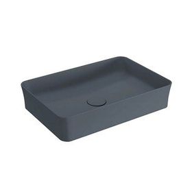 Bocchi Slim Line Dikdörtgen 55X38 cm Mat Antrasit Lavabo