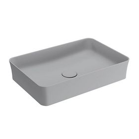 Bocchi Slim Line Dikdörtgen 55X38 cm Mat Gri Lavabo