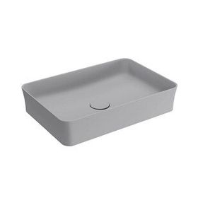 Bocchi Slim Line Dikdörtgen 55X38 cm Mat Gri Lavabo