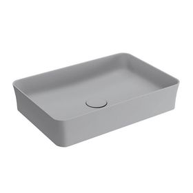 Bocchi Slim Line Dikdörtgen 55X38 cm Mat Gri Lavabo