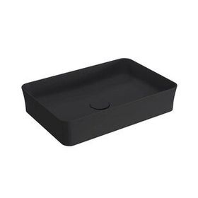 Bocchi Slim Line Dikdörtgen 55X38 cm Mat Siyah Lavabo