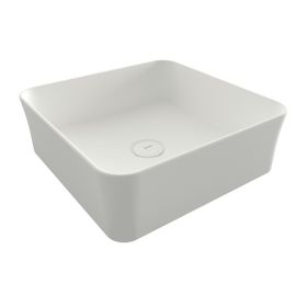 Bocchi Slim Line Kare 38X38 cm Mat Beyaz Lavabo