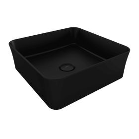 Bocchi Slim Line Kare 38X38 cm Mat Siyah Lavabo