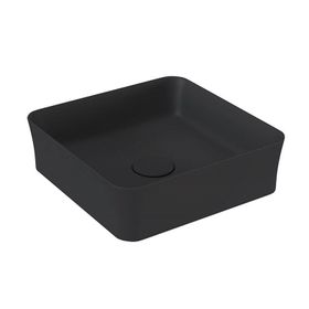 Bocchi Slim Line Kare 38X38 cm Mat Siyah Lavabo