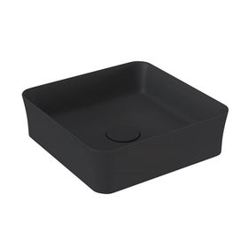Bocchi Slim Line Kare 38X38 cm Mat Siyah Lavabo