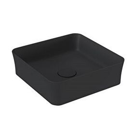 Bocchi Slim Line Kare 38X38 cm Mat Siyah Lavabo