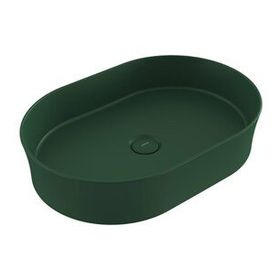 Bocchi Slim Line Oval 55X38 cm Mat Yeşil Lavabo