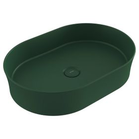 Bocchi Slim Line Oval 55X38 cm Mat Yeşil Lavabo