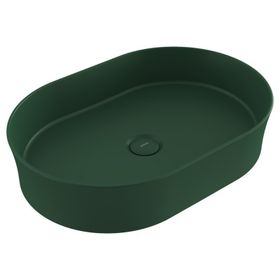 Bocchi Slim Line Oval 55X38 cm Mat Yeşil Lavabo