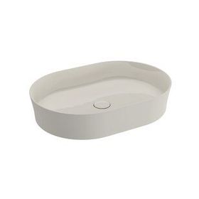 Bocchi Slim Line Oval 55X38 cm Parlak Bisküvi Lavabo