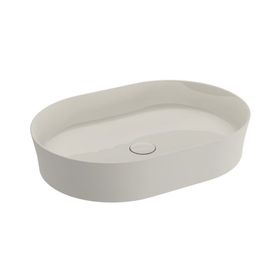 Bocchi Slim Line Oval 55X38 cm Parlak Bisküvi Lavabo