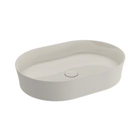 Bocchi Slim Line Oval 55X38 cm Parlak Bisküvi Lavabo
