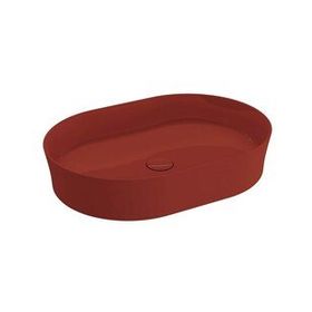 Bocchi Slim Line Oval 55X38 cm Parlak Kırmızı Lavabo