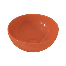 Bocchi Slim Line Vessel Yuvarlak Mini 26 cm Parlak Turuncu Lavabo