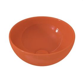 Bocchi Slim Line Vessel Yuvarlak Mini 26 cm Parlak Turuncu Lavabo