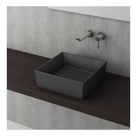 Bocchi Slim Line Yuvarlak 38 cm Mat Antrasit Lavabo