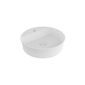 Bocchi Slim Line Yuvarlak 38 cm Mat Beyaz Lavabo