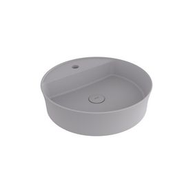 Bocchi Slim Line Yuvarlak 38 cm Mat Gri Lavabo