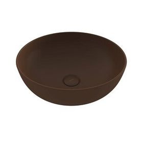 Bocchi Slim Line Yuvarlak 38 cm Mat Kahve Lavabo
