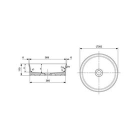Bocchi Slim Line Yuvarlak 38 cm Mat Kaşmir Lavabo