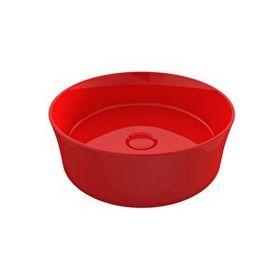 Bocchi Slim Line Yuvarlak 38 cm Parlak Kırmızı Lavabo