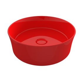 Bocchi Slim Line Yuvarlak 38 cm Parlak Kırmızı Lavabo