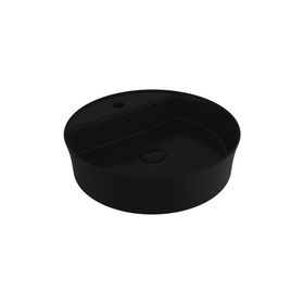 Bocchi Slim Line Yuvarlak 38 cm Parlak Siyah Lavabo