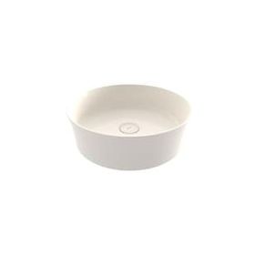 Bocchi Sottile Slim Line 60x38 cm Parlak Bisküvi Batarya Banklı Tezgah Üstü Dikdörtgen Lavabo