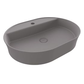 Bocchi Sottile Slim Line 60x45 cm Mat Gri Tezgah Üstü Lavabo