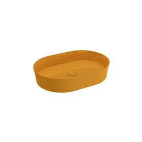 Bocchi Sottile Slim Tezgah Üstü Elips 55x38 cm Parlak Siyah Lavabo