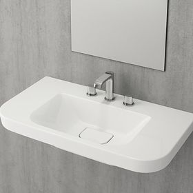 Bocchi Speciale 85 cm Parlak Beyaz Lavabo