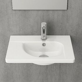 Bocchi Taormina Arch 45 cm Parlak Beyaz Lavabo