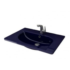 Bocchi Taormina Arch 65x45 cm Safir Mavi Etajerli Lavabo
