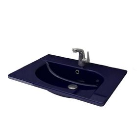 Bocchi Taormina Arch 65x45 cm Safir Mavi Etajerli Lavabo
