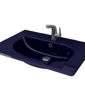 Bocchi Taormina Arch 65x45 cm Safir Mavi Etajerli Lavabo