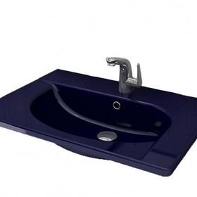 Bocchi Taormina Arch 65x45 cm Safir Mavi Etajerli Lavabo