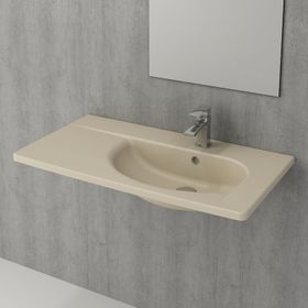 Bocchi Taormina Arch 86 cm Etajerli Mat Gri Lavabo