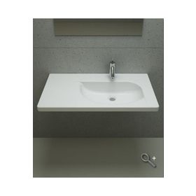 Bocchi Taormina Arch 86 cm Etajerli Parlak Beyaz Lavabo