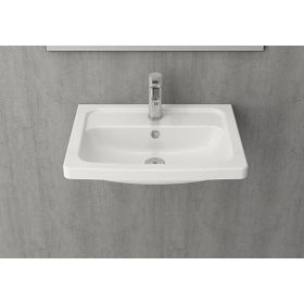 Bocchi Taormina Pro 57 cm Parlak Beyaz Lavabo