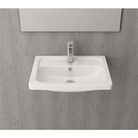 Bocchi Taormina Pro 57 cm Parlak Beyaz Lavabo
