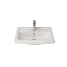 Bocchi Taormina Pro 57 cm Parlak Beyaz Lavabo