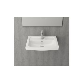 Bocchi Taormina Pro 57 cm Parlak Beyaz Lavabo