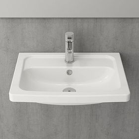 Bocchi Taormina Pro 57 cm Parlak Beyaz Lavabo
