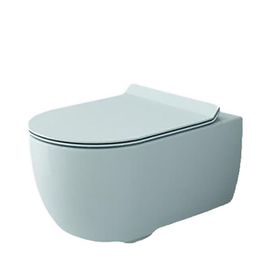 Bocchi V-tondo Kanalsız Kapak Hariç Mat Buz Mavi Rimless Asma Klozet