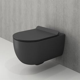 Bocchi V-Tondo Rimless Mat Antrasit Gizli Taharet Girişli Asma Klozet