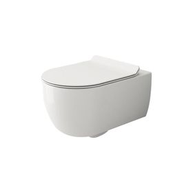 Bocchi V-Tondo Rimless Mat Beyaz Gizli Taharet Girişli Asma Klozet