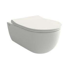 Bocchi V-Tondo Rimless Mat Beyaz Gizli Taharet Girişli Asma Klozet