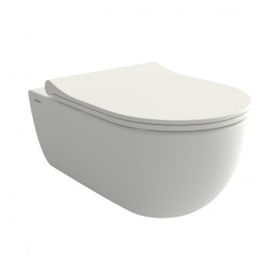 Bocchi V-Tondo Rimless Mat Beyaz Gizli Taharet Girişli Asma Klozet