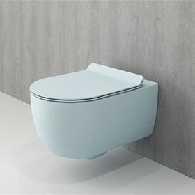 Bocchi V-tondo Rimless Mat Buz Mavisi Kanalsız Asma Klozet