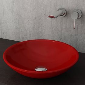 Bocchi Venezia 40 cm Çanak Parlak Kırmızı Lavabo